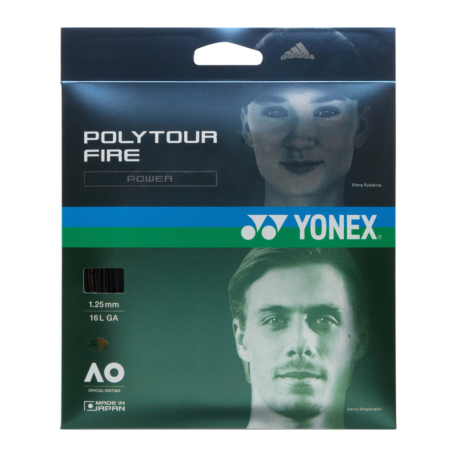 Yonex PolyTour Fire 125 Black Set